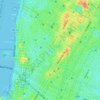 Washington Square Park topographic map, elevation, terrain