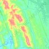 Gomati River topographic map, elevation, terrain