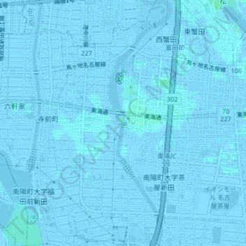 戸田川 topographic map, elevation, terrain