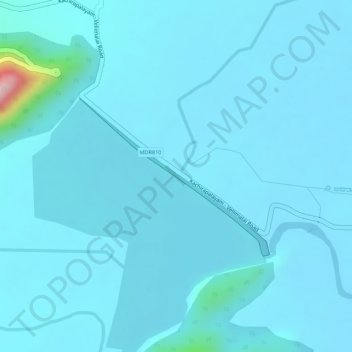 Gomuki Dam topographic map, elevation, terrain