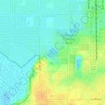 Lake Huntington topographic map, elevation, terrain