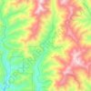 Shasta-Trinity National Forest topographic map, elevation, terrain