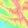 Eel Glacier topographic map, elevation, terrain