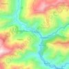 Teesta River topographic map, elevation, terrain