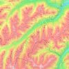 Paznaun topographic map, elevation, terrain
