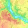 Vermillion River topographic map, elevation, terrain