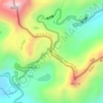 Yanai Road topographic map, elevation, terrain