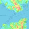 Détroit de Gibraltar topographic map, elevation, terrain