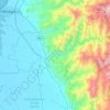 Río Frio topographic map, elevation, terrain