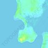 Manori Aum Beach topographic map, elevation, terrain