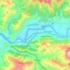 Srinagar Garwal topographic map, elevation, terrain