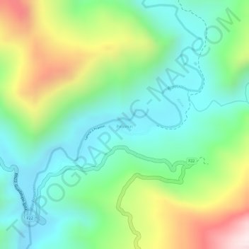 Piraimiri topographic map, elevation, terrain