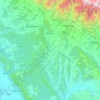 Neugal Rivulet topographic map, elevation, terrain