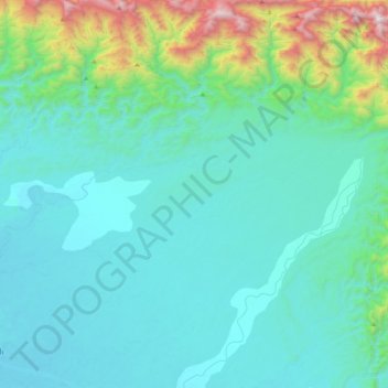 Rivers topographic map, elevation, terrain