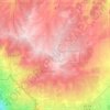 Black Forest topographic map, elevation, terrain