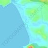 Agonda Beach topographic map, elevation, terrain