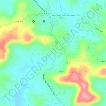 Parapikkulam, Mele Aripra topographic map, elevation, terrain