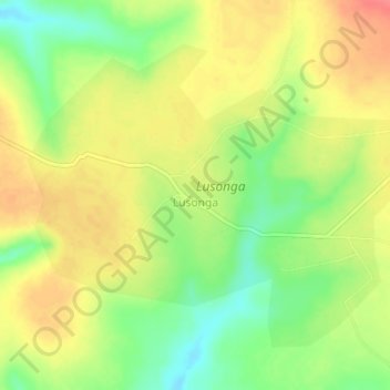 Lusonga topographic map, elevation, terrain