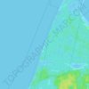 Weststrand topographic map, elevation, terrain