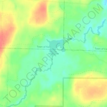 Halls Lake topographic map, elevation, terrain