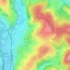 Holunderweg topographic map, elevation, terrain