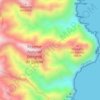 La Rajada topographic map, elevation, terrain