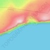 Látrabjarg topographic map, elevation, terrain