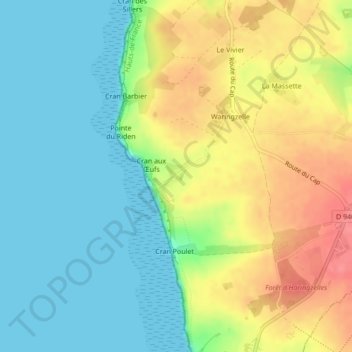 Le Cran aux Oeufs topographic map, elevation, terrain