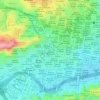 Plaza Miranda topographic map, elevation, terrain