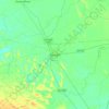 Bhiwani topographic map, relief map, elevations map