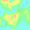 Thar Desert topographic map, elevation, relief