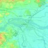 Cuttack topographic map, relief map, elevations map