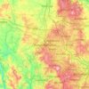 Wolverhampton topographic map, elevation, relief