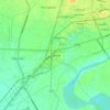 Sarkhej topographic map, relief map, elevations map