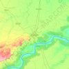Dhaulpur topographic map, elevation, relief
