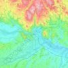 Linz topographic map, elevation, relief