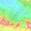 Denizli topographic map, elevation, relief