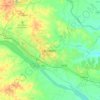 Durgapur topographic map, elevation, relief