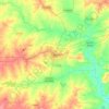 Latur topographic map, elevation, relief