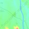 Lhas topographic map, elevation, relief