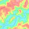 Arippambra topographic map, elevation, relief