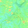 Nilambur topographic map, elevation, relief