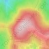 Mount Rogers topographic map, relief map, elevations map