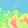 Chicalim topographic map, relief map, elevations map