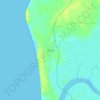 Nargol topographic map, elevation, relief