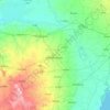 Surendranagar topographic map, relief map, elevations map