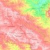 Bidar topographic map, elevation, relief