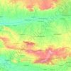 West Nimār topographic map, elevation, relief