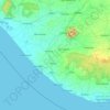 Junagadh topographic map, elevation, relief