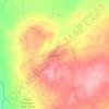 Jaisalmer topographic map, relief map, elevations map